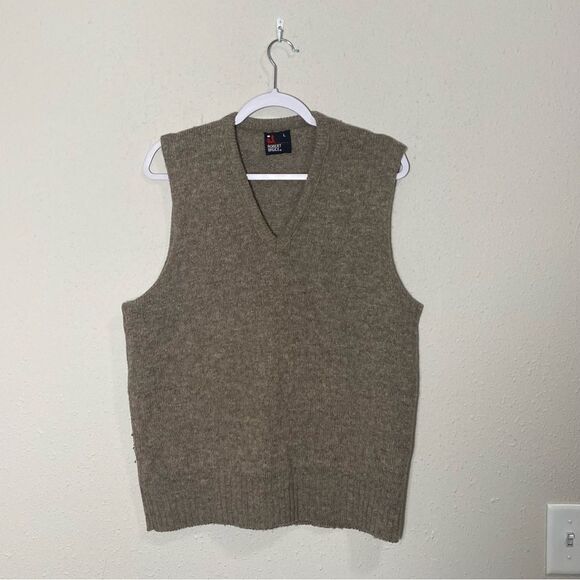 Robert Bruce 100% Wool V-Neck Knit Sweater Vest Men's Size Large - Picture 5 of 13